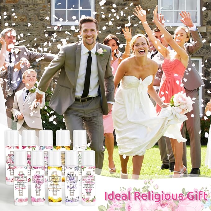50 Pack Christian Lip Balm Bulk, Religious Bible Lip Care, Moisturizing and Nourishing Lip Balm for Christian Gifts and Party Favors for Guests