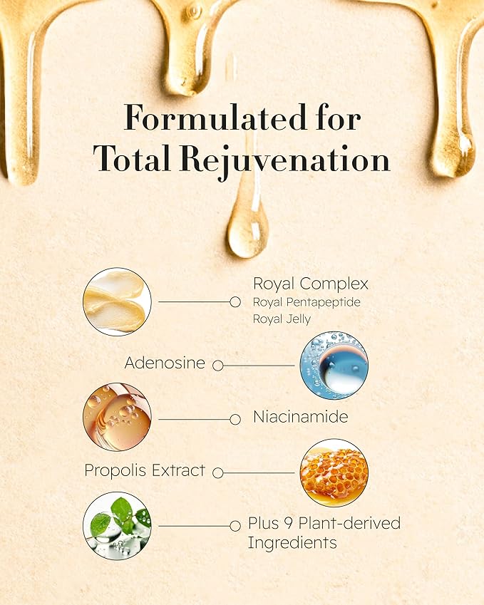 ISA KNOX Royal Golden Skin care Gift Set (11.4fl oz) - Korean Luxury Skin Care for Rejuvenation and Youthful skin. Royal Peptides & Jelly, Niacinamide. Guasha