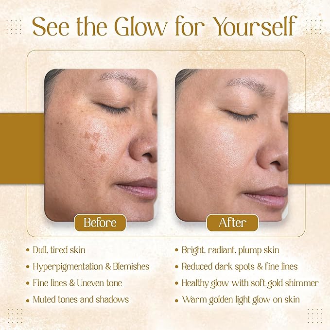 Kumkumadi Tailam 24K Gold Tailam | Organic Face Oil With 24K Pure Gold Flakes | Ayurvedic Face Oil for Healthy Skin, Dark Spots & Hydration | For Men & Women | 12ML (pack of 1)