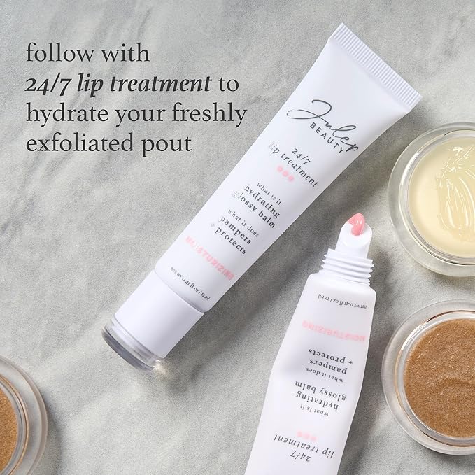 Julep 24/7 Lip Treatment - Hydrating Balm and Sleeping Mask - Moisturizing Repair - Nourishing Mask & Exfoliating Scrub, Lavender