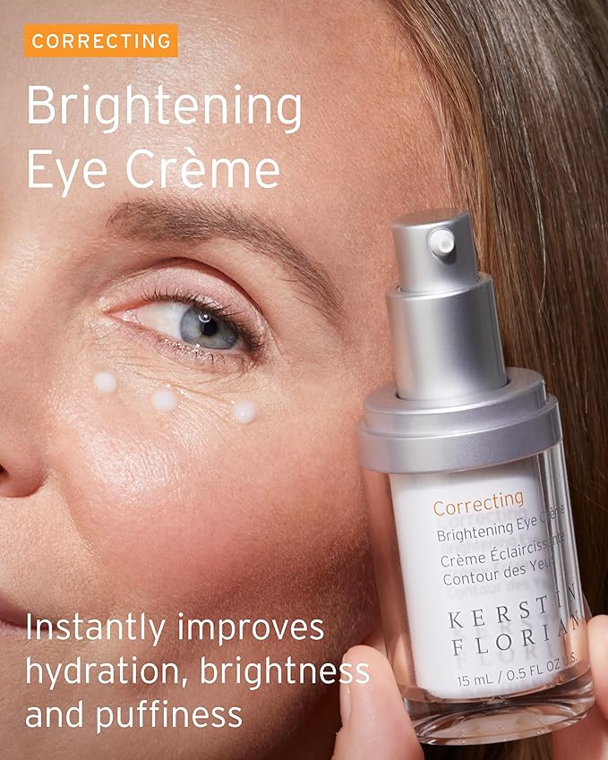 Kerstin Florian Brightening Eye Creme | Anti Aging Under Eye Cream | Effective Ingredients to Reduce Dark Circles, Puffiness, Fine Lines & Wrinkles (.5 fl oz)
