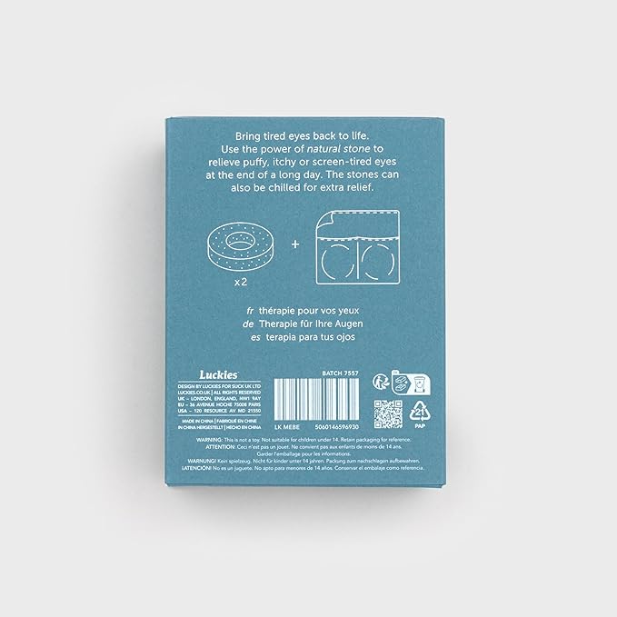 Mello - Stone Eye Masks | Relaxation Gifts for Women & Mindfulness Gifts For Women | Self Care Presents Woman & Pamper Gifts Ladies | Reusable Eye Patches & Masks Puffy Eyes | Bright Eyes