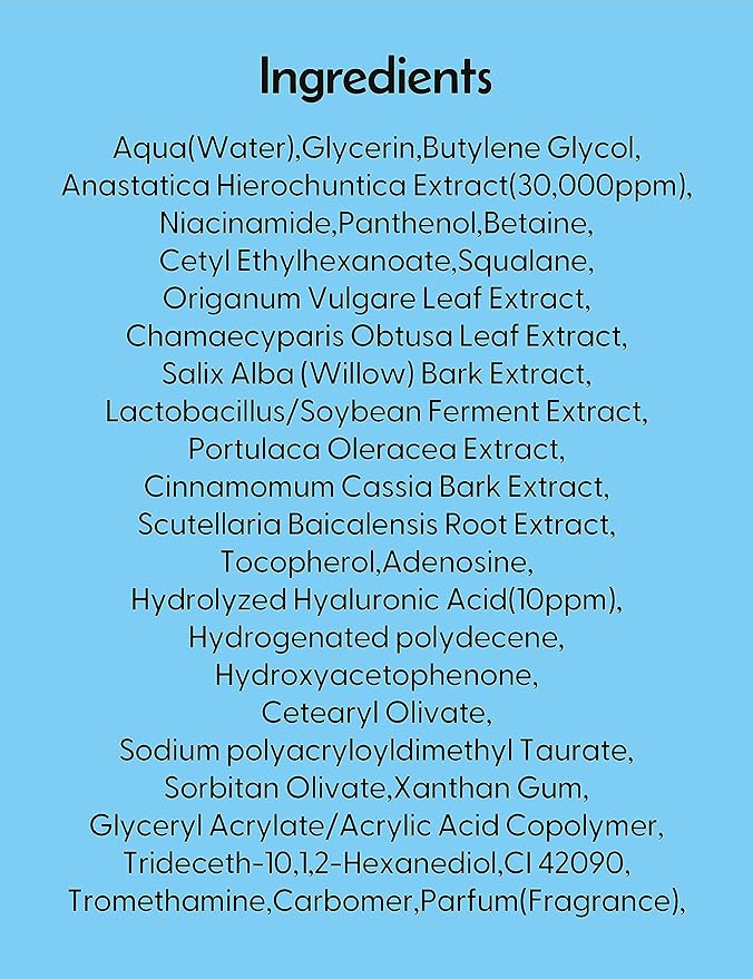 Jericho Rose Hyaluronic Acid Moisture Serum - Korean Hyaluronic Acid Serum for Face | Hydrating Serum for Dry Skin | Wrinkle-Reducing Face Serum for Women & Men | Skin Serum (1.01 fl. oz)