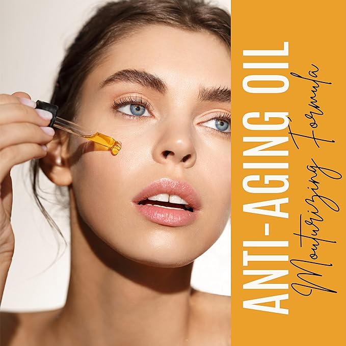 Turmeric Oil + Organic Moisturizer - For Clear, Glowing Skin - Reduce Acne, Hydrate Dull & Dry Skin, Anti-Aging Benefits - Natural Glow-Boosting Elements for Face, Neck & Eye Care - 4 FL OZ/120 ML