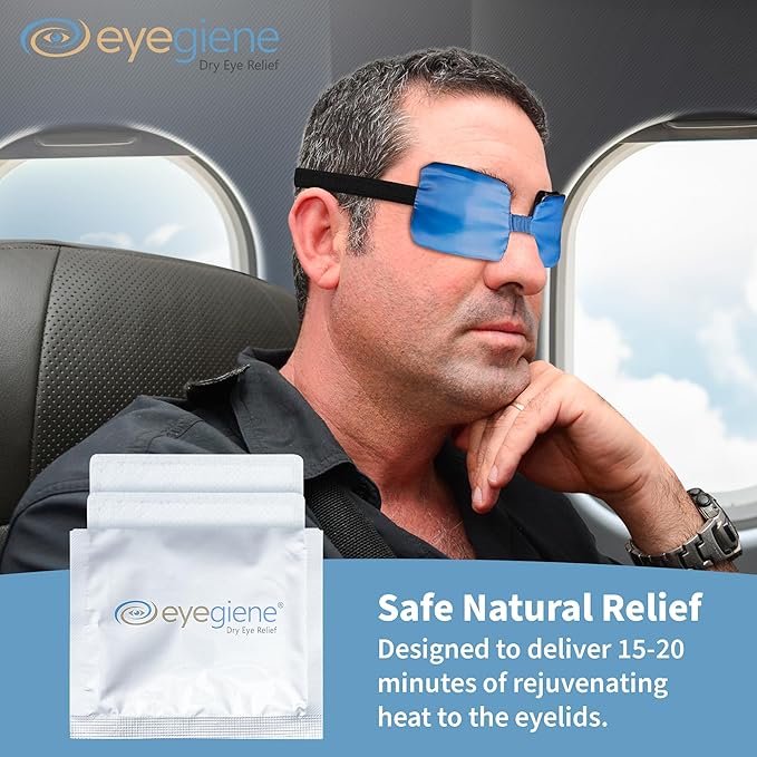 EyeGiene Refill - Insta-Warming Wafers for Self Heating Eye Mask – Warm Compress for Eyes, Multi-Use Heat Treatment for Dryness, Styes, Blepharitis, Portable Heated Eye Mask for Dry Eyes, 30 Pairs
