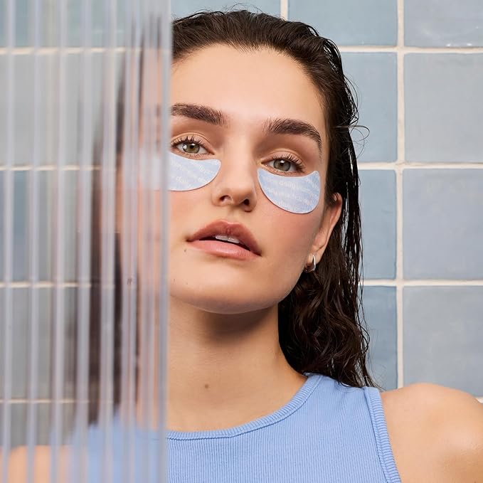 Dr. B Brighten and Hydrate Eye Patches – Hydrogel Under Eye Masks, Cooling Effect for Puffiness, Dark Circles, and Tired Eyes – Dermatologist-Tested, Travel-Friendly, Safe for Sensitive Skin - 1 Count