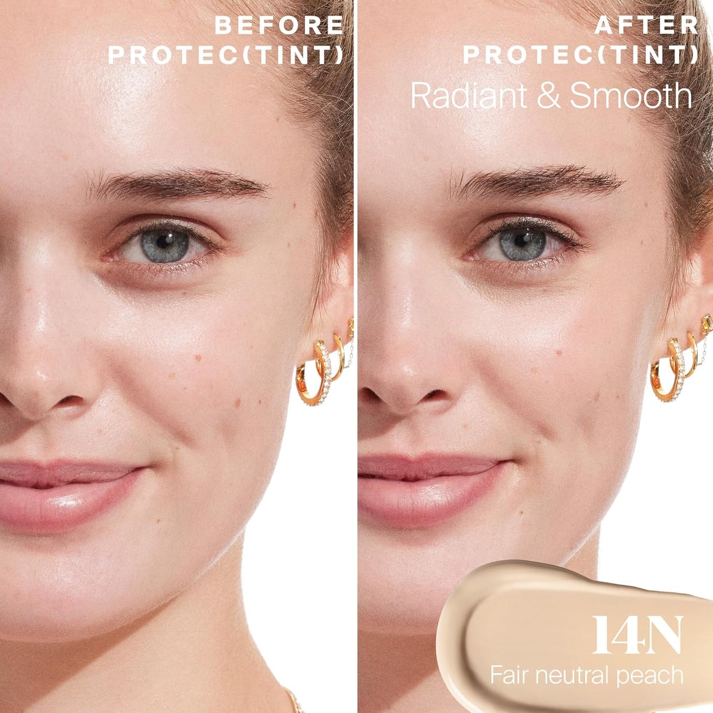 Supergoop! Protec(tint) Daily Skin Tint SPF 50 - 14N - Light, Buildable Coverage for Immediately Smooth, Even-Looking Skin - Natural Finish