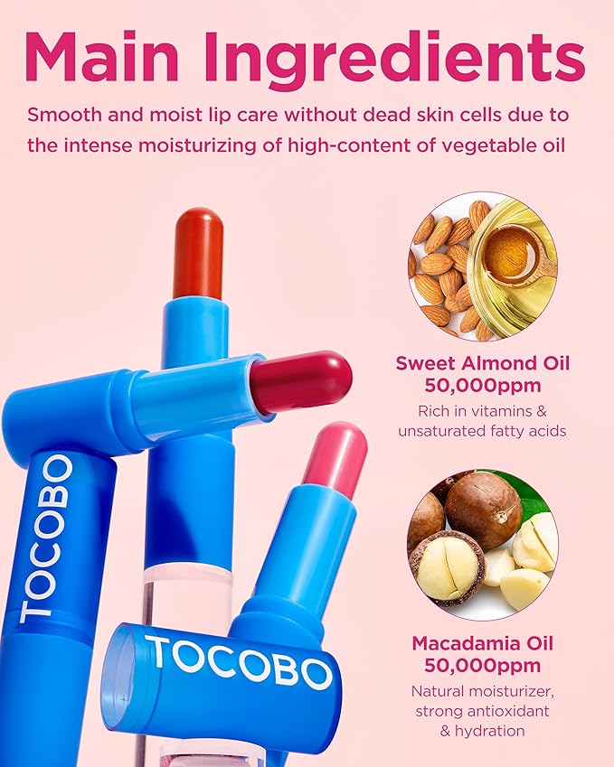 [TOCOBO] Powder Cream Lip Balm 031 Rose Burn 0.67 oz / 19g | Soft Matte Velvet Type Vegan Lip Balm & Creamy Powder Texture without Exfoliation, mother's day
