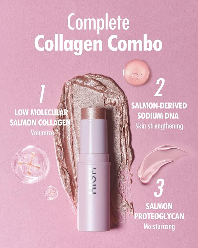 KAHI BALM SERIES | Highlighter Balm stick - Skin-Illuminating Highlighter Makeup Stick | Long-lasting Pink Highlighter Makeup | Korean Highlighter Stick for Aging-Lines Improvement