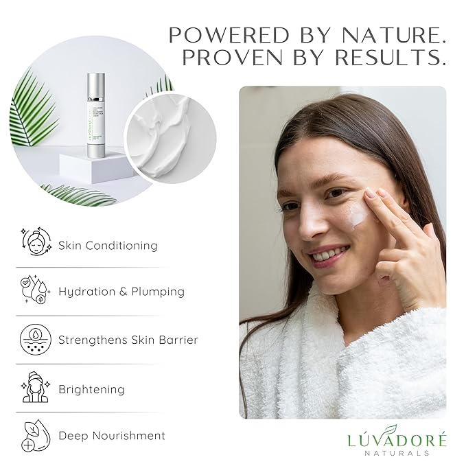 Hyaluronic Acid Niacinamide Facial Cream – Hydrating Face Moisturizer for Plump, Radiant Skin – Fast Absorbing Non-Greasy Hyaluronic Acid Moisturizer for All Skin Types