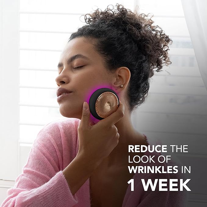 FOREO UFO 3 Deep Face Moisturiser - 5-in-1 Facial Spa - Red Light, Warming, Cooling, Massage, Anti Aging - Face Mask Skin Care - Black