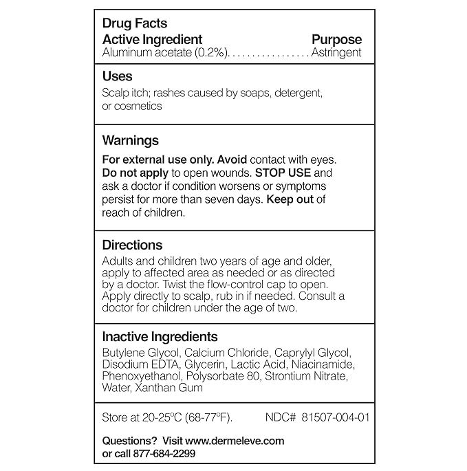 Dermeleve Scalp Serum for Neuropathic Itch, Sebborheic Dermatitis & Scalp Psoriasis | Dry Itchy Scalp Treatment | Quick Absorbing, Moisturizing & Non-Greasy (2 Pack)