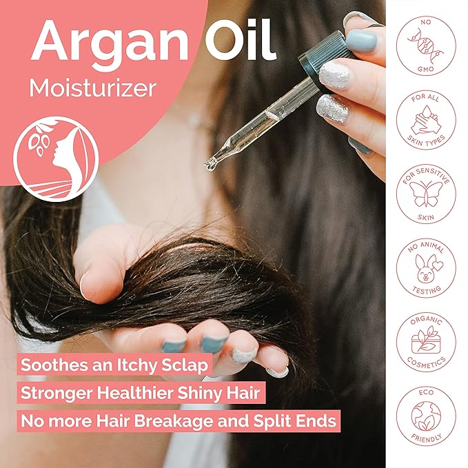 Fatima's Garden Argan Oil - Organic Moisturizer for Skin & Hair, 100ml