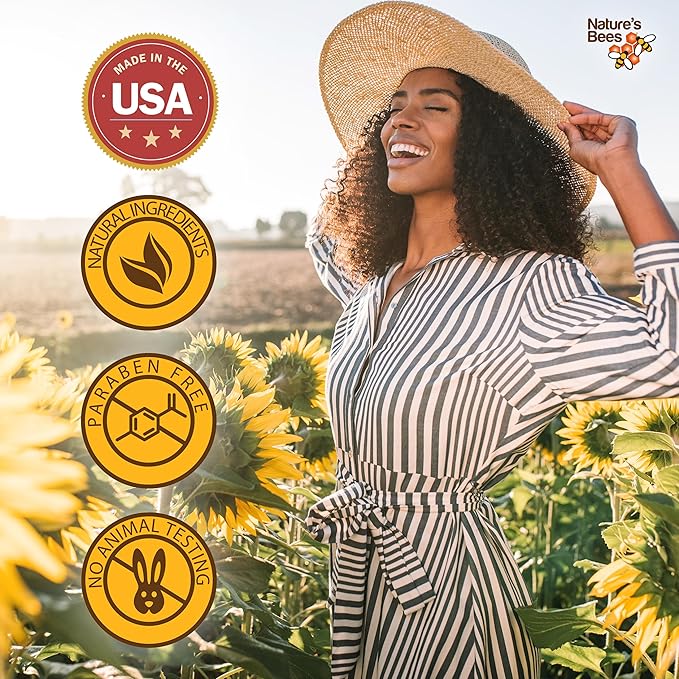 Nature's Bees Cocoa Butter Lip Balm, Lip Care for Dry Lips, Made with Coconut Oil, Beeswax, Vitamin E, Aloe, and Shea Butter, 0.15 oz Each, 3 Flavors Coconut, Cherry, and Mint, 24 Pack