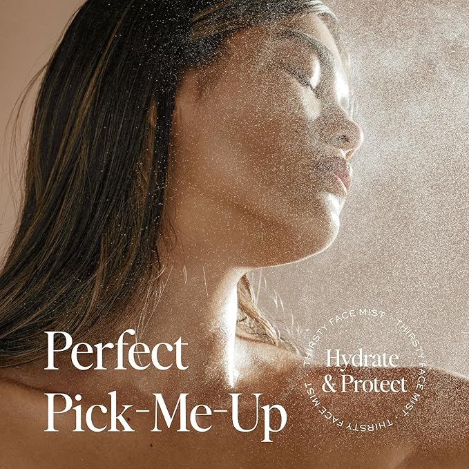 DIME Beauty Thirsty Face Mist with Electrolytes, Meadowfoam, and Sea Buckthorn, Hydrating Facial Spray, 2 oz / 60 ml