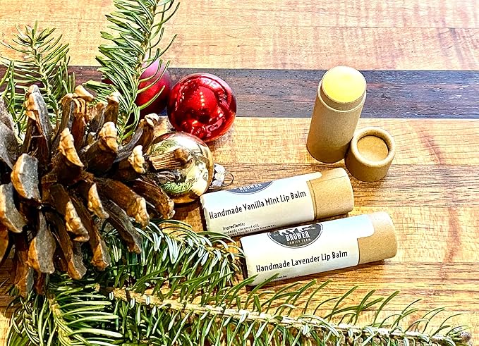 GreenWay 0.15oz / 4.25g Kraft Paperboard Lip Balm Tubes with Lids - 12 Pack Lip Gloss Tubes Refillable DIY Cosmetic Containers – Extra Thick Push-Up Bottom Lip Balm Containers - Black