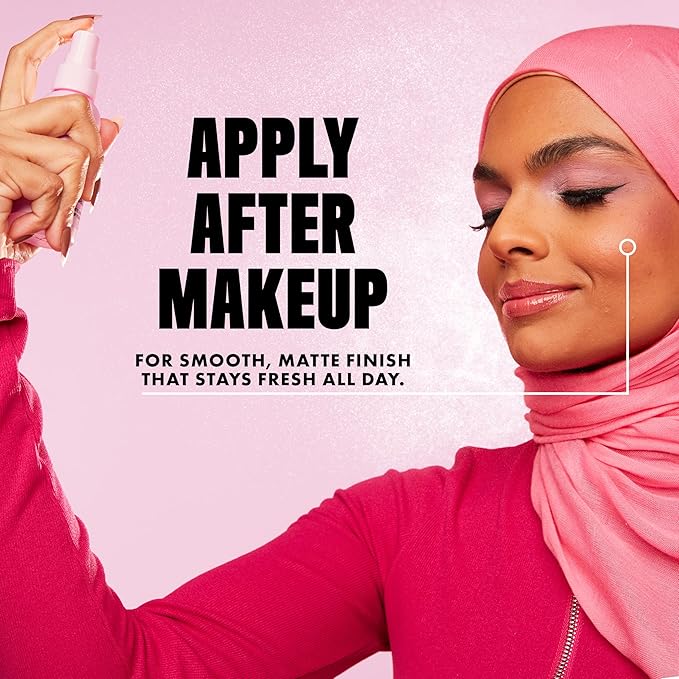 NYX PROFESSIONAL MAKEUP Marshmellow Makeup Setting Spray, Matte Setting Spray Mist for 16HR Make Up Wear - Long-Lasting, Vegan Formula