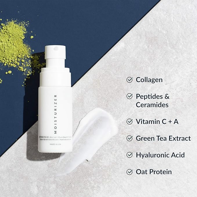 NAELI Moisturizer Skincare Collection (3-count) Anti Aging Retinol Cream + Collagen SPF 30 + Apple Stem Cell Eye Cream