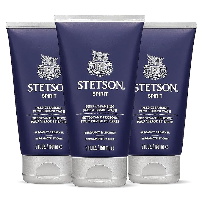 Stetson Spirit - Deep Clean Face & Beard Wash - 3 Pack