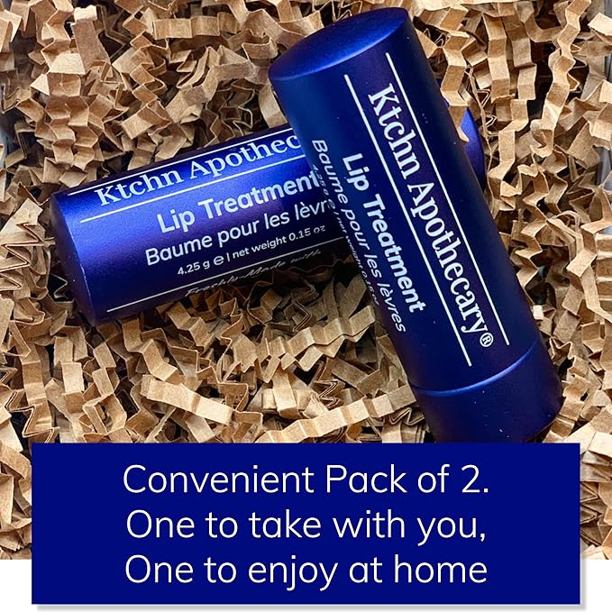 100% Natural Ultra-Hydrating Lip Balm & Conditioner-in-1 | Hydrate & Soften Dry/Chapped Lips | Silky Smooth, Never Waxy | Men & Women | Pack of 2