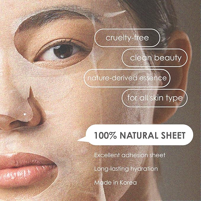 Original Derma Beauty Collagen Face Masks 36 PK Vegan Ultra Moisturizing Face Masks Skincare Sheet Masks Set for Beauty & Personal Care Korean Face Mask (Vitamin)