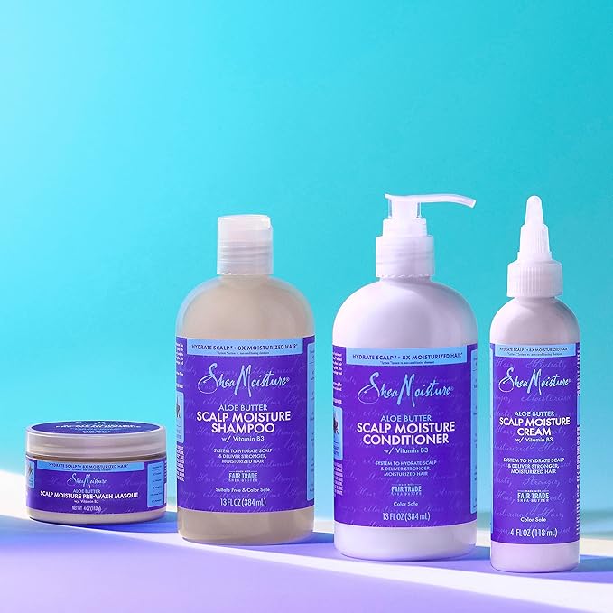 SheaMoisture Hair Cream Aloe Butter & Vitamin B3 With A Boost Of Hydration To Hydrate Scalp + Moisturized Hair 4oz