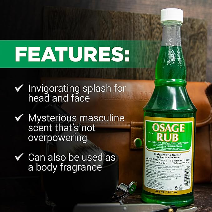 Clubman Jeris Osage Rub Professional Size, 14 fl oz