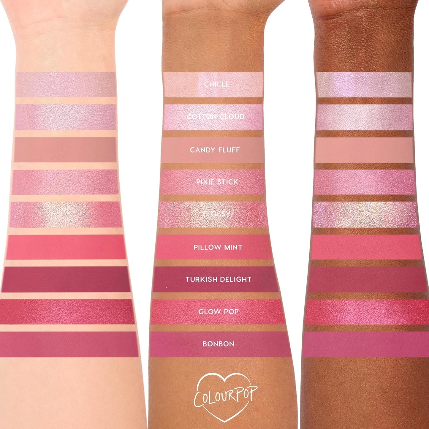 ColourPop Eyeshadow Palette - Eye Makeup Palette with Matte, Metallic, Matte Sparkle & Glitter Finishes - High-Pigment Eye Makeup with a Long-Wearing Formula - Cloud Spun (0.3 oz)