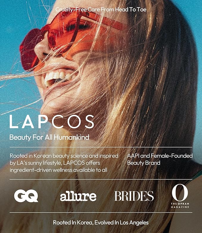 LAPCOS Escargot Sheet Mask, Daily Face Mask with Snail Filtrate to Moisturize and Soothe Skin, Korean Beauty Favorite, 5-Pack