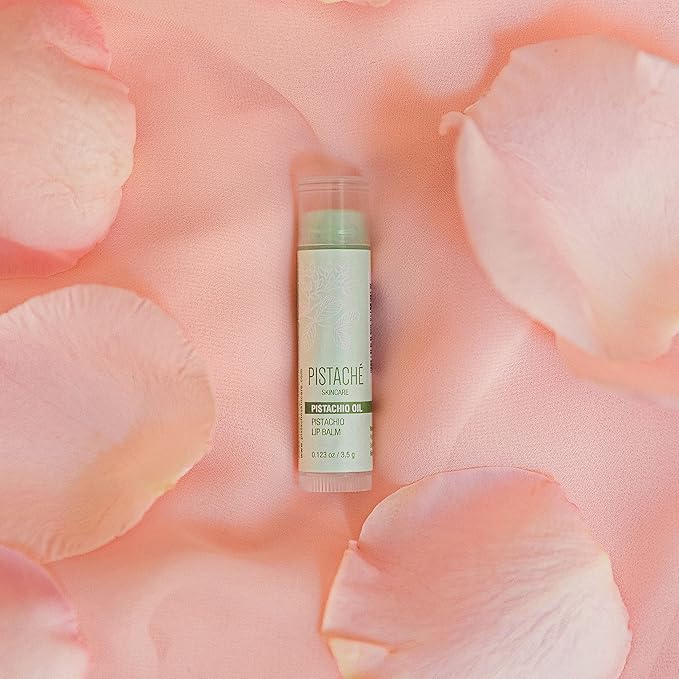 Pistaché Skincare Pistachio Oil Lip Balm + Hydrates + Plumps + Moisturizing and Nourishes + Antioxidant Protection